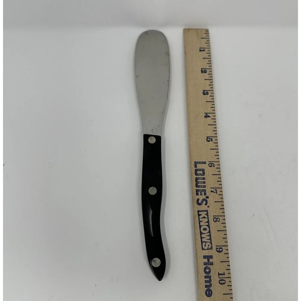 CUTCO 1768 KB Spatula Butter Spreader Knife Cutlery Classic Brown Handle USA